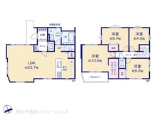 【千葉県/柏市松ケ崎】柏市松ケ崎 新築一戸建て 間取り図