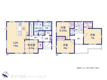 【千葉県/松戸市中和倉】松戸市中和倉 新築一戸建て 間取り図