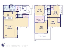 【千葉県/流山市宮園】流山市宮園1丁目 新築一戸建て 間取り図