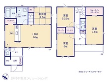 【千葉県/松戸市常盤平】松戸市常盤平1丁目 新築一戸建て 間取り図