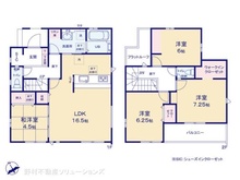 【千葉県/松戸市竹ケ花】松戸市竹ケ花 新築一戸建て 間取り図