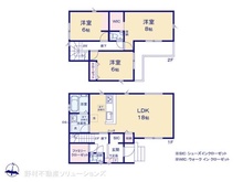 【千葉県/流山市加】流山市加4丁目 新築一戸建て 間取り図