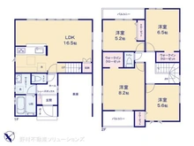 【千葉県/松戸市千駄堀】松戸市千駄堀 新築一戸建て 間取り図