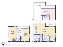 【千葉県/松戸市新作】松戸市新作 新築一戸建て 間取り図