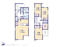 【千葉県/松戸市常盤平】松戸市常盤平4丁目 新築一戸建て 間取り図