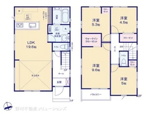 【千葉県/松戸市常盤平】松戸市常盤平2丁目 新築一戸建て 間取り図