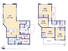【千葉県/柏市加賀】柏市加賀2丁目 新築一戸建て 間取り図