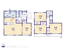 【千葉県/松戸市古ケ崎】松戸市古ケ崎3丁目 新築一戸建て 間取り図