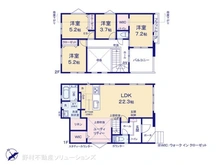 【千葉県/柏市花野井】柏市花野井 新築一戸建て 間取り図