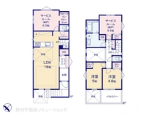 【千葉県/松戸市常盤平西窪町】松戸市常盤平西窪町 新築一戸建て 間取り図