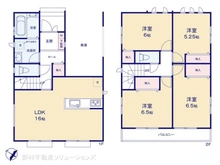 【千葉県/松戸市大金平】松戸市大金平3丁目 新築一戸建て 間取り図