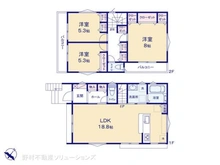 【千葉県/柏市新富町】柏市新富町1丁目 新築一戸建て 間取り図