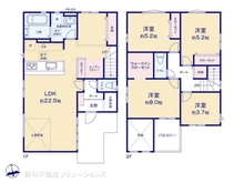 【千葉県/柏市松葉町】柏市松葉町6丁目 新築一戸建て 間取り図