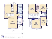 【千葉県/柏市大井】柏市大井 新築一戸建て 間取り図