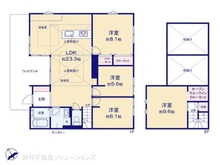 【千葉県/柏市根戸】柏市根戸 新築一戸建て 間取り図