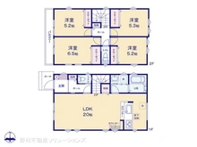 【千葉県/柏市柏】柏市柏 新築一戸建て 間取り図