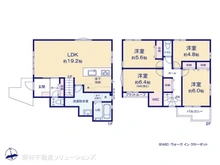 【千葉県/流山市加】流山市加1丁目 新築一戸建て 間取り図