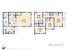 【千葉県/松戸市松戸新田】松戸市松戸新田 新築一戸建て 間取り図