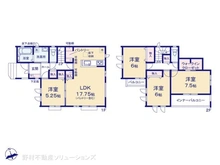 【千葉県/柏市南増尾】柏市南増尾8丁目 新築一戸建て 間取り図