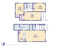 【千葉県/柏市永楽台】柏市永楽台2丁目 新築一戸建て 間取り図