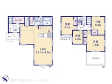 【千葉県/柏市柏】柏市柏 新築一戸建て 間取り図