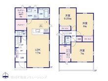 【千葉県/流山市大字東深井】流山市大字東深井 新築一戸建て 間取り図