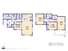 【千葉県/流山市大字東深井】流山市大字東深井 新築一戸建て 間取り図