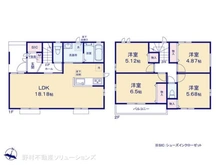【千葉県/松戸市二十世紀が丘美野里町】松戸市二十世紀が丘美野里町 新築一戸建て 間取り図
