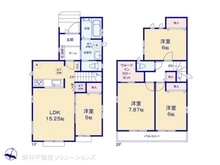 【千葉県/松戸市二十世紀が丘美野里町】松戸市二十世紀が丘美野里町 新築一戸建て 間取り図