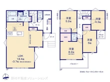 【千葉県/松戸市六高台】松戸市六高台2丁目 新築一戸建て 間取り図