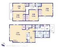 【千葉県/柏市西原】柏市西原1丁目 新築一戸建て 間取り図