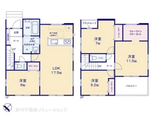 【千葉県/松戸市六高台】松戸市六高台5丁目 新築一戸建て 間取り図