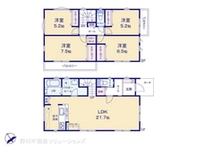 【千葉県/松戸市五香】松戸市五香4丁目 新築一戸建て 間取り図