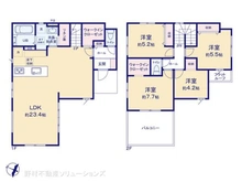 【千葉県/柏市松葉町】柏市松葉町2丁目 新築一戸建て 間取り図
