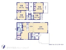 【千葉県/柏市松葉町】柏市松葉町2丁目 新築一戸建て 間取り図