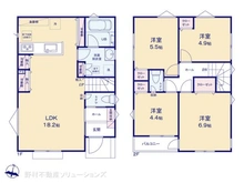 【千葉県/松戸市東平賀】松戸市東平賀 新築一戸建て 間取り図