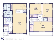 【千葉県/松戸市小金原】松戸市小金原7丁目 新築一戸建て 間取り図