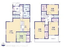 【千葉県/柏市増尾】柏市増尾4丁目 新築一戸建て 間取り図