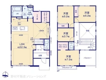 【千葉県/松戸市上本郷】松戸市上本郷 新築一戸建て 間取り図