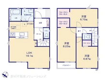 【千葉県/松戸市六高台】松戸市六高台6丁目 新築一戸建て 間取り図