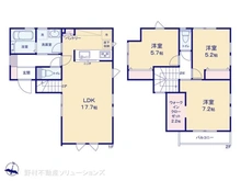 【千葉県/松戸市大橋】松戸市大橋 新築一戸建て 間取り図