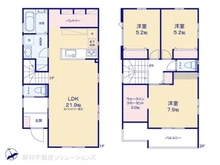 【千葉県/松戸市上矢切】松戸市上矢切 新築一戸建て 間取り図