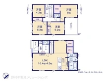 【千葉県/柏市高柳】柏市高柳 新築一戸建て 間取り図