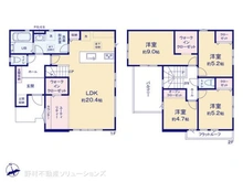 【千葉県/船橋市新高根】船橋市新高根2丁目 新築一戸建て 間取り図
