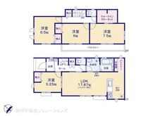 【千葉県/船橋市咲が丘】船橋市咲が丘3丁目 新築一戸建て 間取り図