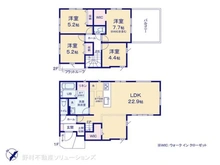 【千葉県/船橋市みやぎ台】船橋市みやぎ台4丁目 新築一戸建て 間取り図
