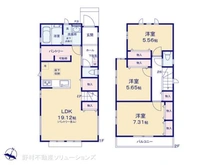 【千葉県/船橋市上山町】船橋市上山町3丁目 新築一戸建て 間取り図