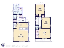 【千葉県/船橋市南三咲】船橋市南三咲2丁目 新築一戸建て 間取り図