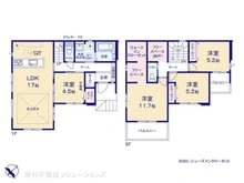 【千葉県/船橋市松が丘】船橋市松が丘3丁目 新築一戸建て 間取り図