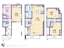 【千葉県/船橋市北本町】船橋市北本町2丁目 新築一戸建て 間取り図